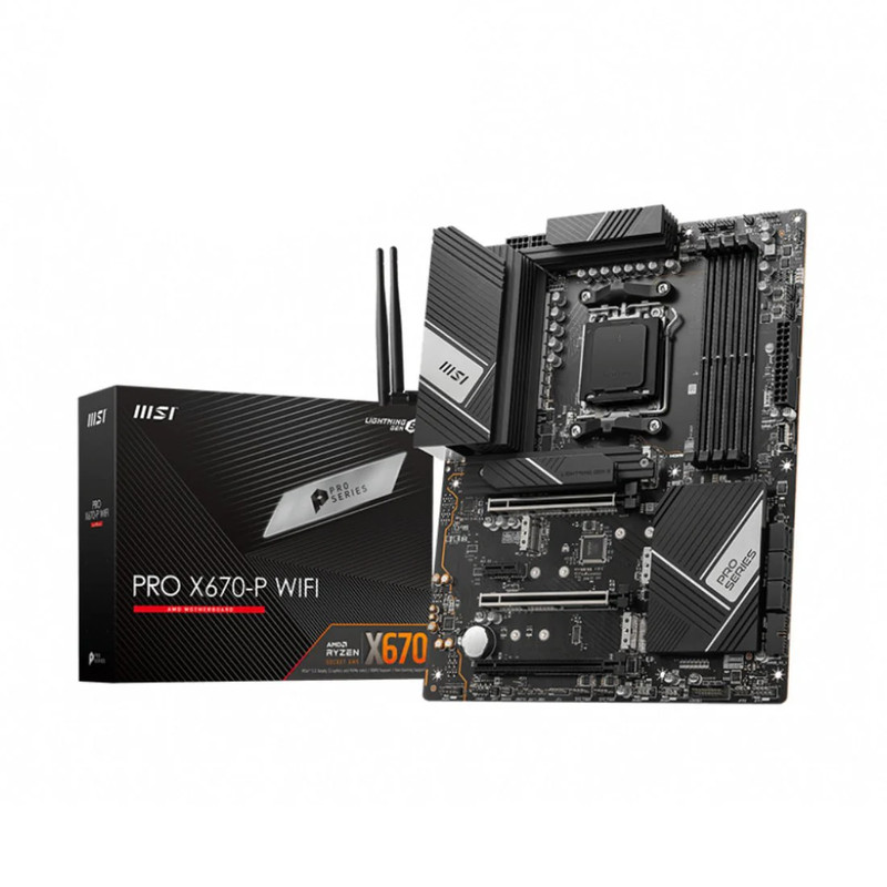 MSI Pro X670-P Gaming WIFI DDR5 AM5 AMD ATX Gaming Motherboard - اللوحة الأم